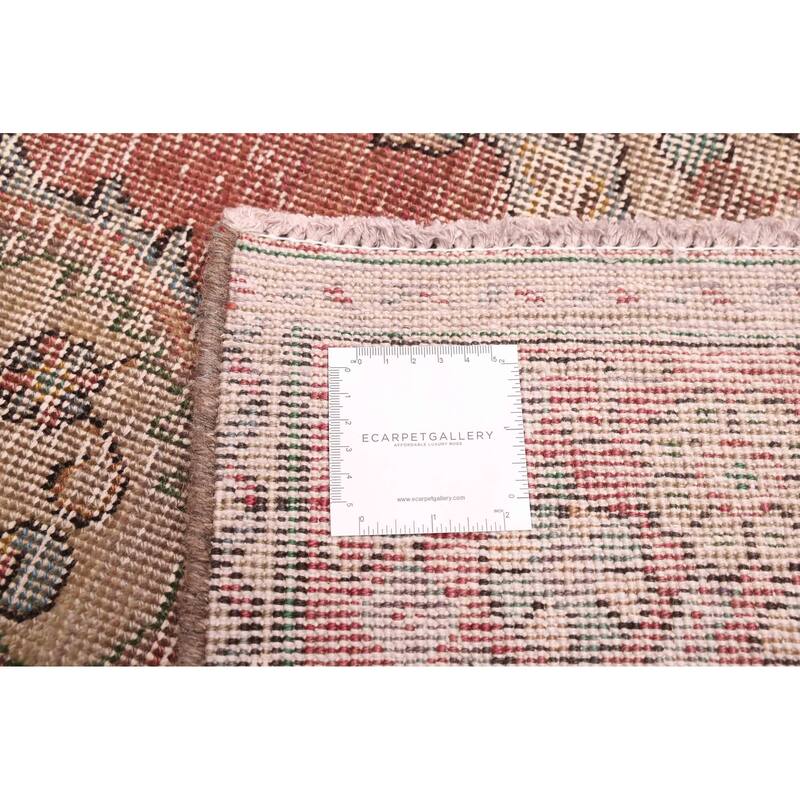 ECARPETGALLERY Hand-knotted Antalya Vintage Dark Red Wool Rug - 9'0 x 12'2