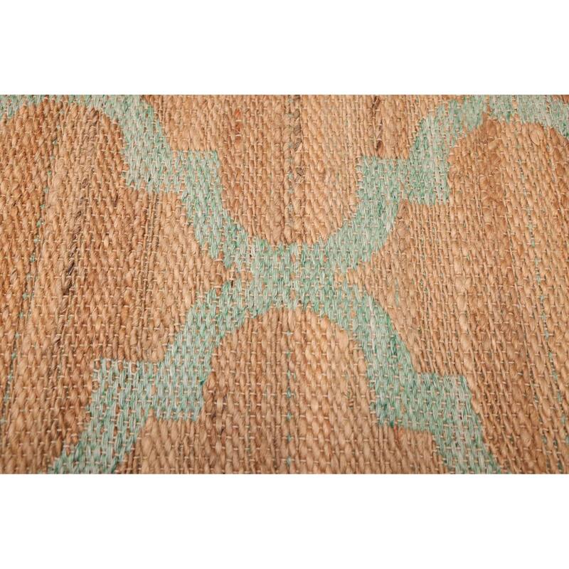 ECARPETGALLERY Flat-Weave Palas Denizli Tan Jute, Rayon Kilim - 5'3 x 7'6