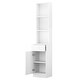 preview thumbnail 4 of 7, Free-standing Tall Storage Cabinet with 1 Drawer and 1 Door