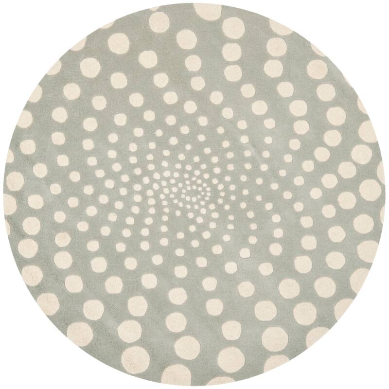 SAFAVIEH Soho Handmade Eulalia Abstract Dots N.Z. Wool Area Rug