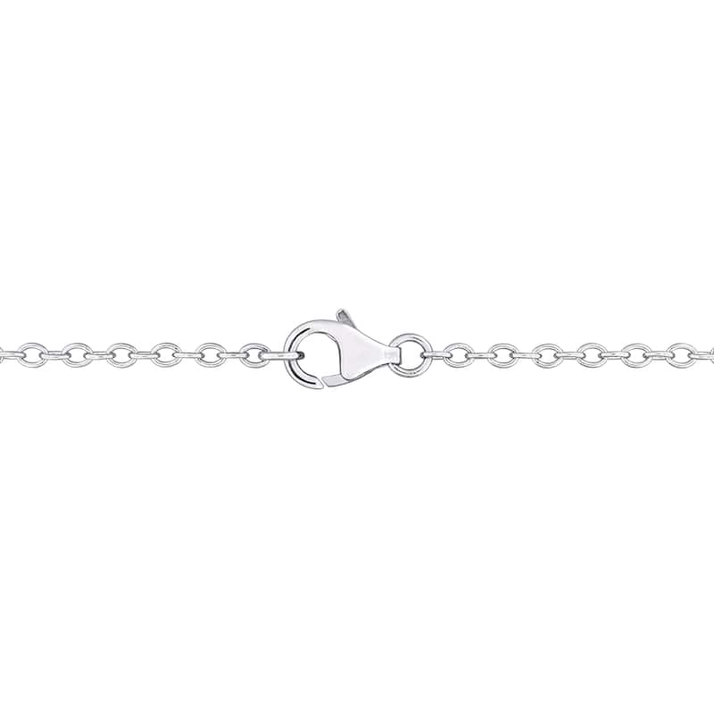 2 3/4ct DEW Dew Created Moissanite Graduated Necklace in Sterling Silver