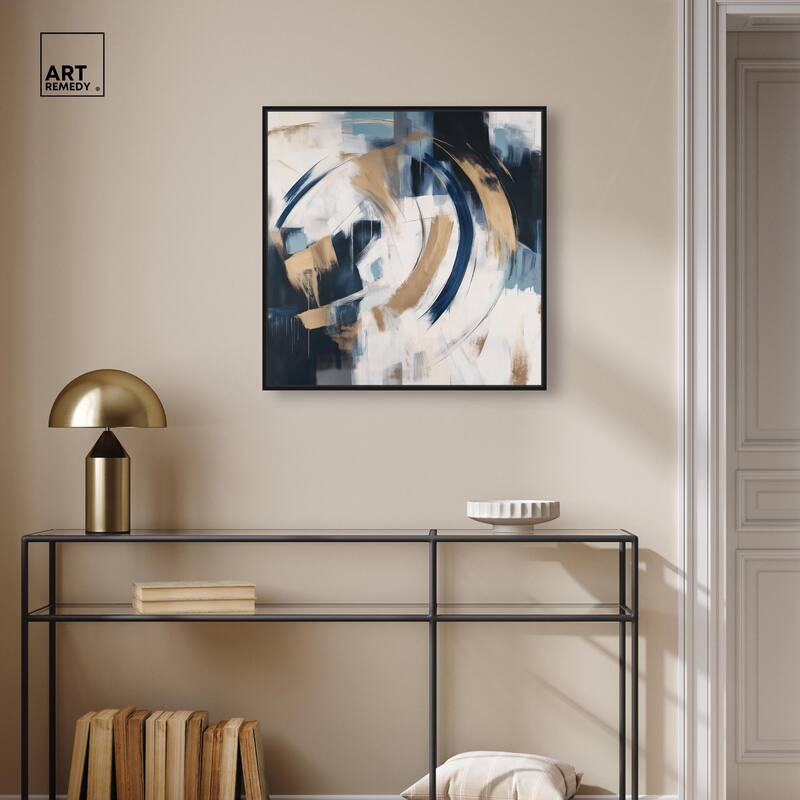 Golden Vortex I Canvas by Art Remedy
