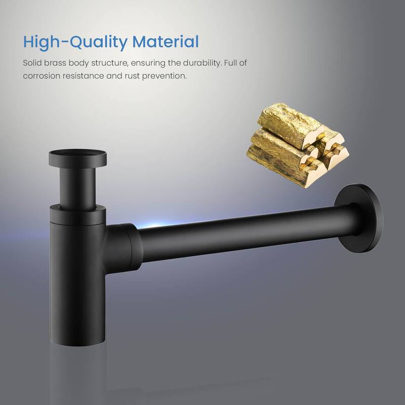 Bathroom Sink Decorative Round Bottle Trap
