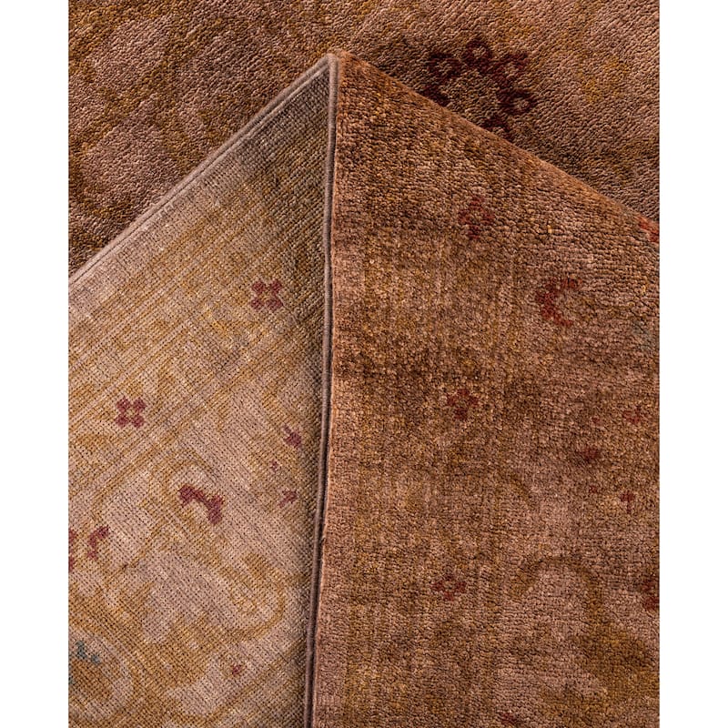 Overdyed One-of-a-Kind Hand-Knotted Area Rug - Brown - 8' 1" x 10' 4"