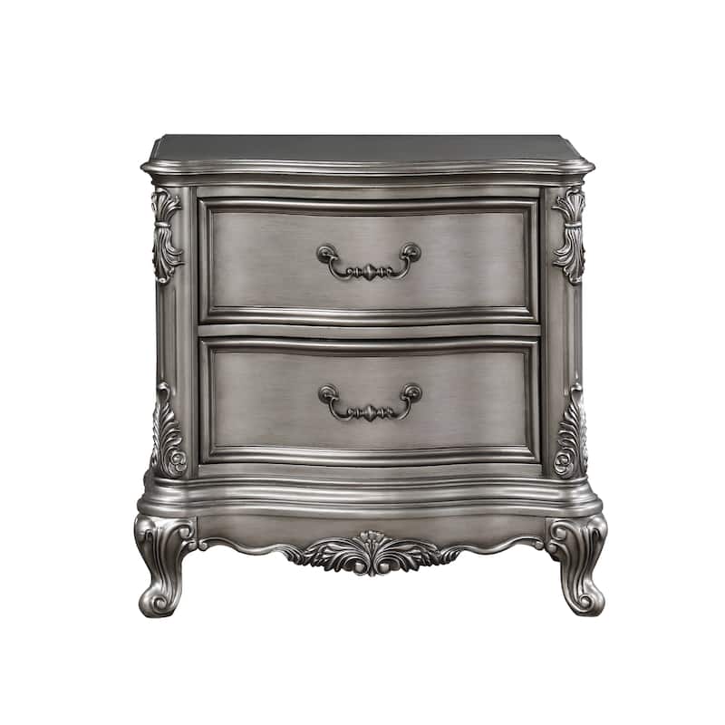 Transitional Assembled 2-Drawers Nightstand - Brown - 2-drawer