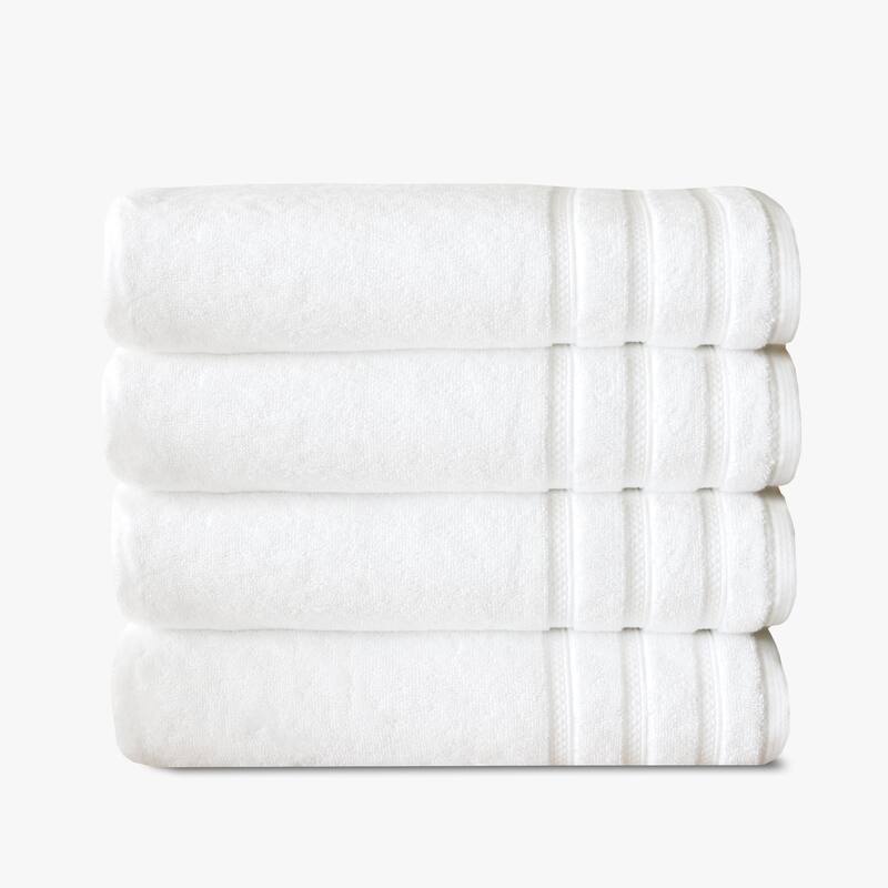 True Comfort Towels - White - 4 Bath Towels