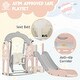 preview thumbnail 52 of 65, 5 in 1 Toddler Slide and Swing Set - Indoor & Outdoor Kids Playground Climber with Telescope - 71.6'' L x 56.3'' W x 45.2'' H