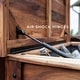 preview thumbnail 7 of 10, Backyard Discovery 100-Qt Acacia Wood Patio Bar Cart Beverage Cooler - 3'1" x 1'7"