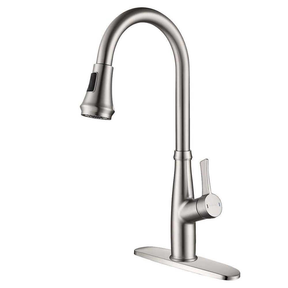 Pull Down Touch Bar Single Handle Kitchen Faucet with Side Spray