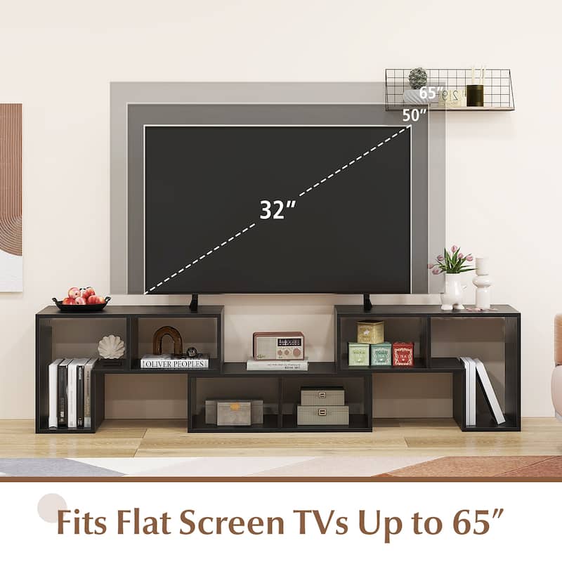 Costway 3 Pcs TV Stand for TV's up To 65'' Console Entertainment
