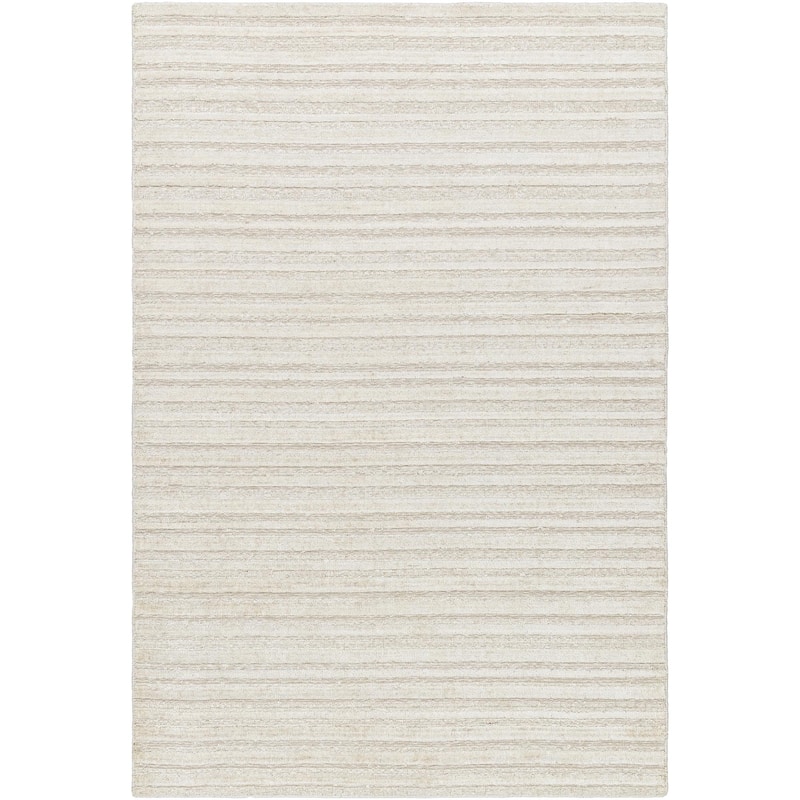 Akira Casual Stripe Area Rug - Cream/Off White - 8' x 10'