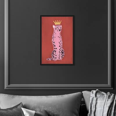 Oliver Gal 'Wild Queen' Animals Pink Wall Art Canvas Print