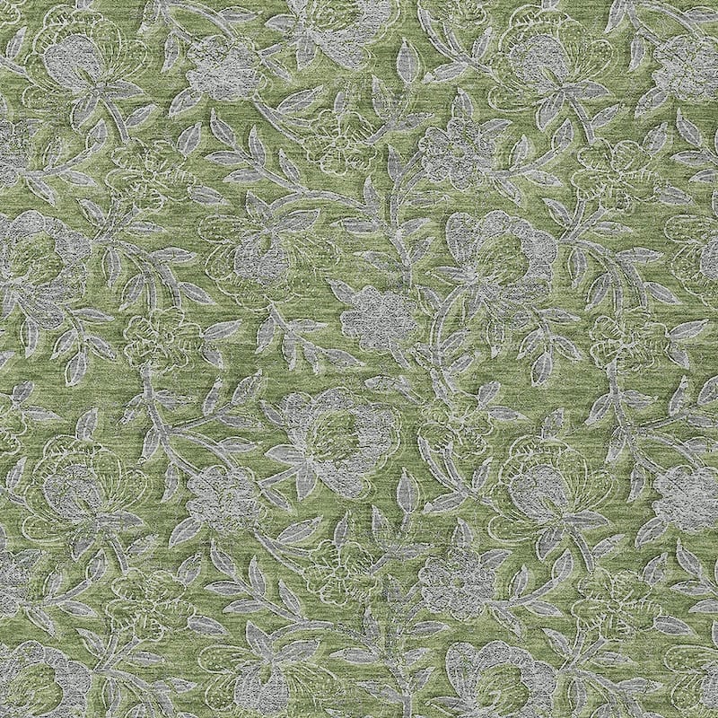 HomeRoots Floral Transitional Rectangle Outdoor Rug