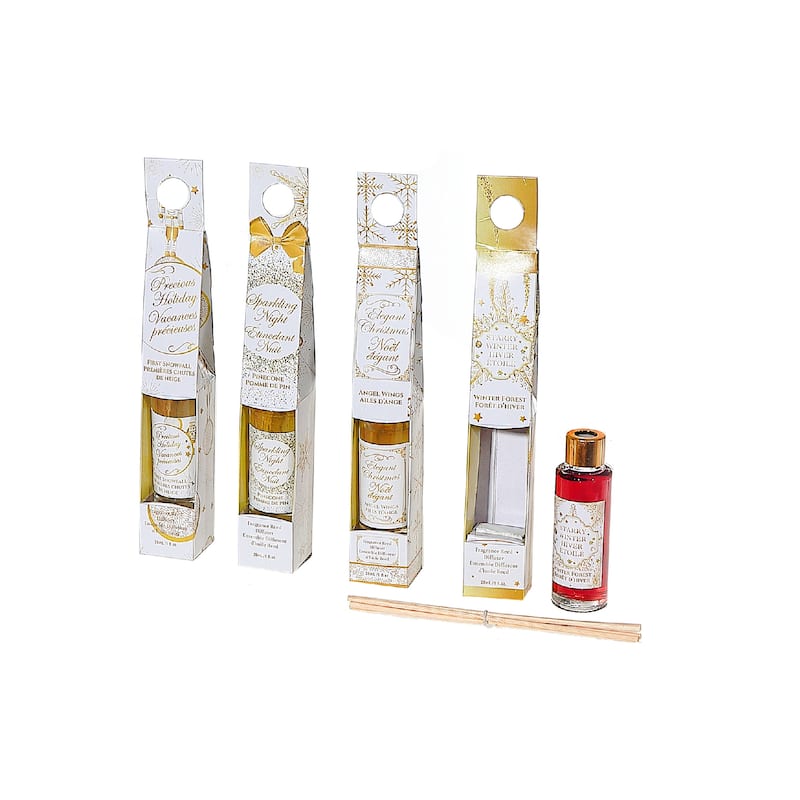 Christmas Gold Christmas 30Ml Reed Diffuser - Set of 4 - Bed Bath ...