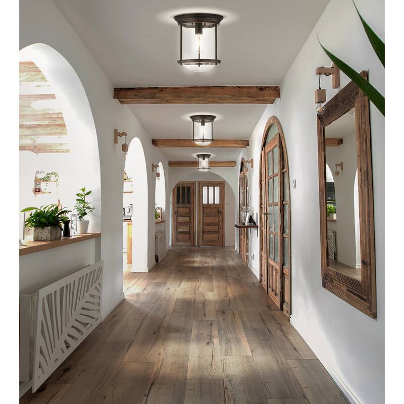 Orbe 10.25" Metal/Glass LED Flush Mount, by JONATHAN Y
