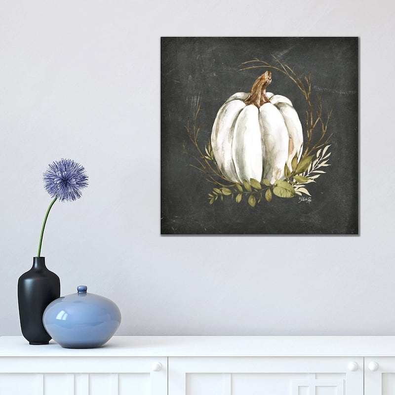 iCanvas "White Pumpkin" by Marla Rae Canvas Print - 18x18x1.5