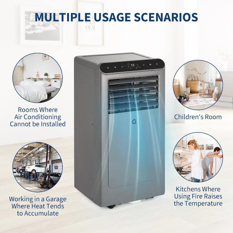 10000 BTU Portable Air Conditioner, Remote, 24H Timer, Sleep Mode