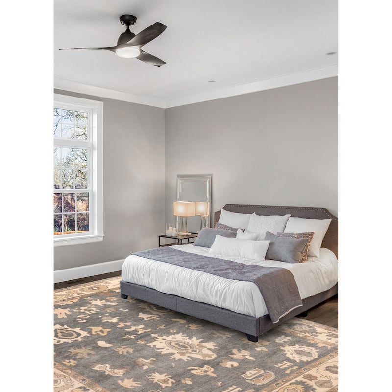 ECARPETGALLERY Hand-knotted Modern Oushak Dark Teal Wool Rug - 9'0 x 12'0