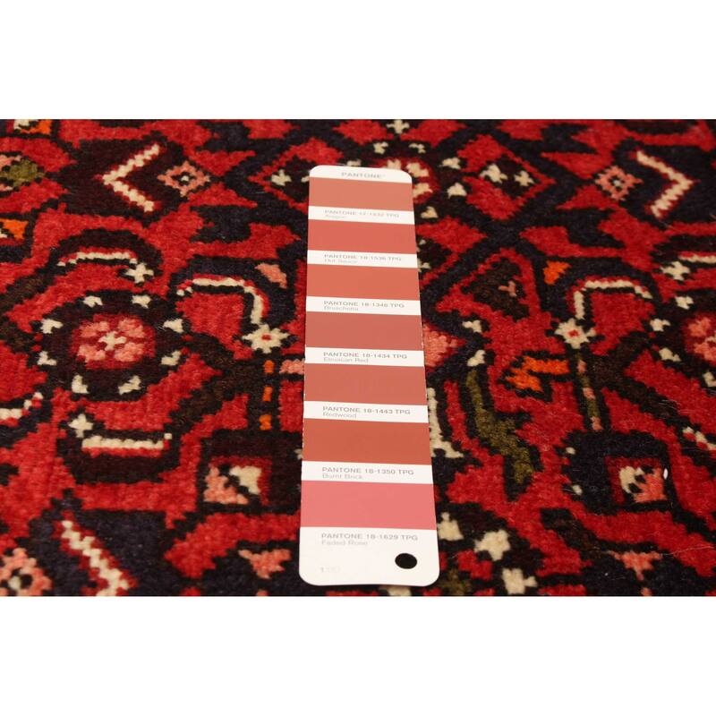 ECARPETGALLERY Hand-knotted Andelz Red Wool Rug - 3'8 x 10'0