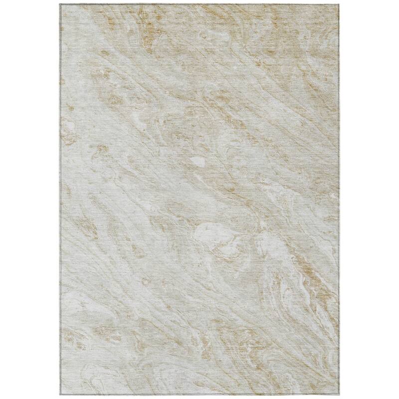 HomeRoots Abstract Transitional Rectangle Outdoor Rug