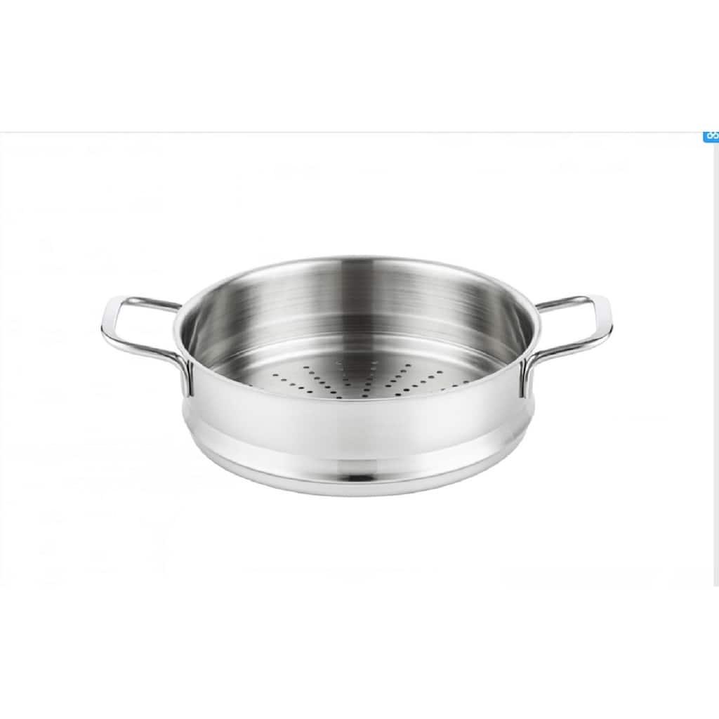 Prime Cook 3'' Depth S/S Steamer Insert/Basket with 24cm/28cm Diameter