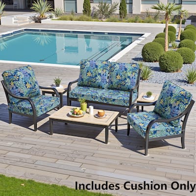 Crestlive Outdoor Deep Seat Cushion Set