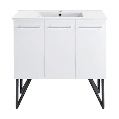 Swiss Madison Annecy 36" Single, Two Doors, One Drawer, Bathroom Vanity
