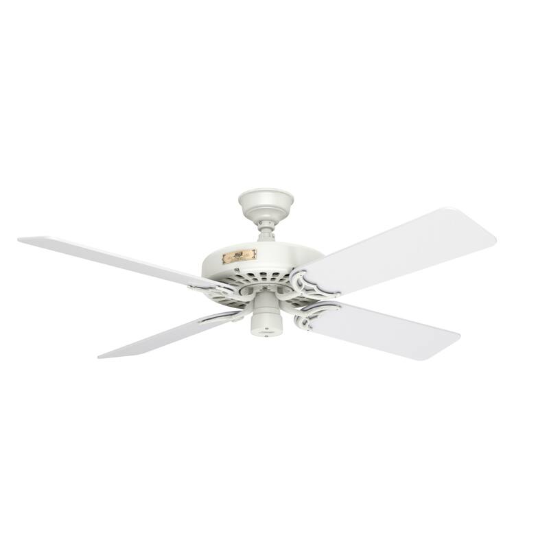 52" Hunter Original Outdoor Ceiling Fan with Pull Chain, Damp Rated - 52