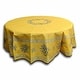 preview thumbnail 116 of 193, Wipeable Spill Resistant Provencal Cotton Cannes Collection Tablecloth 71-in Round - Yellow Lavender