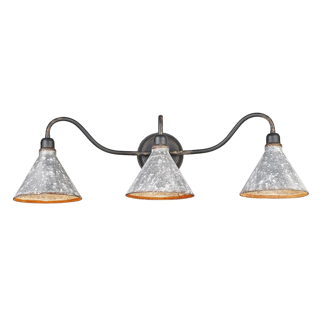 Golden Lighting 0877-BA3 Jasper 3 Light 34" Wide Vanity Light