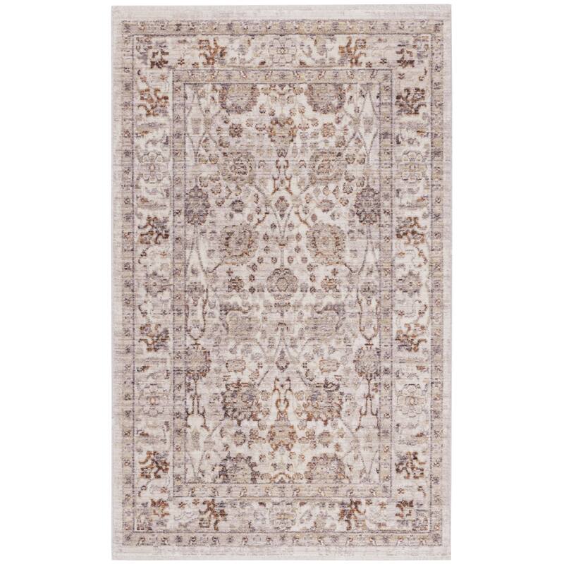 SAFAVIEH Illusion Dejah Vintage Boho Oriental Viscose Rug with Fringe
