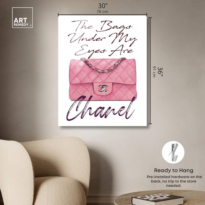 The Bag Under my Eyes Acrylic by Art Remedy, Ready to Hang