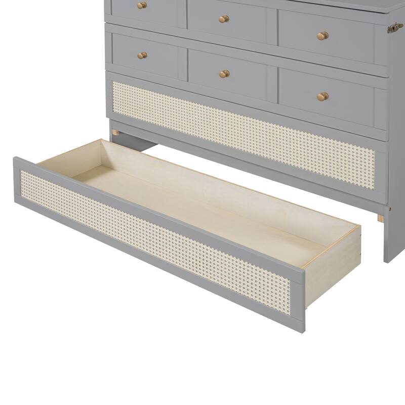 Murphy Bed with Versatile Storage & Large Drawers
