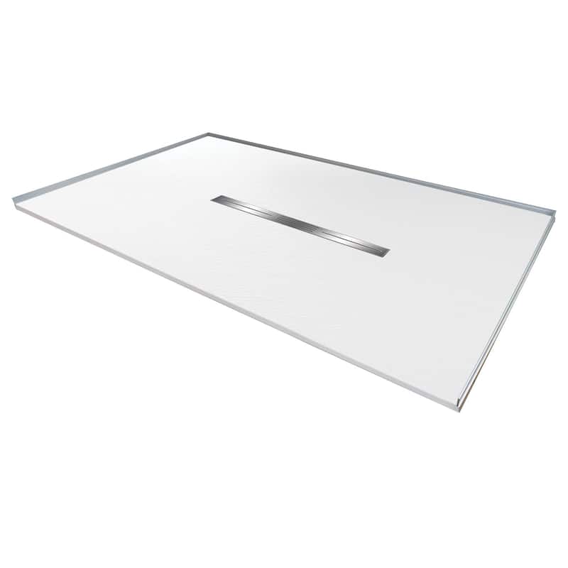 Transolid FZS7248C 70-7/8" x 47-1/2" Rectangular Shower Base with - White