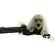 preview thumbnail 8 of 11, Haunted Hill Farm 63 In. Animatronic Witch, Indoor/Outdoor Halloween Decoration, Flashing Red Eyes, Crawling, Battery