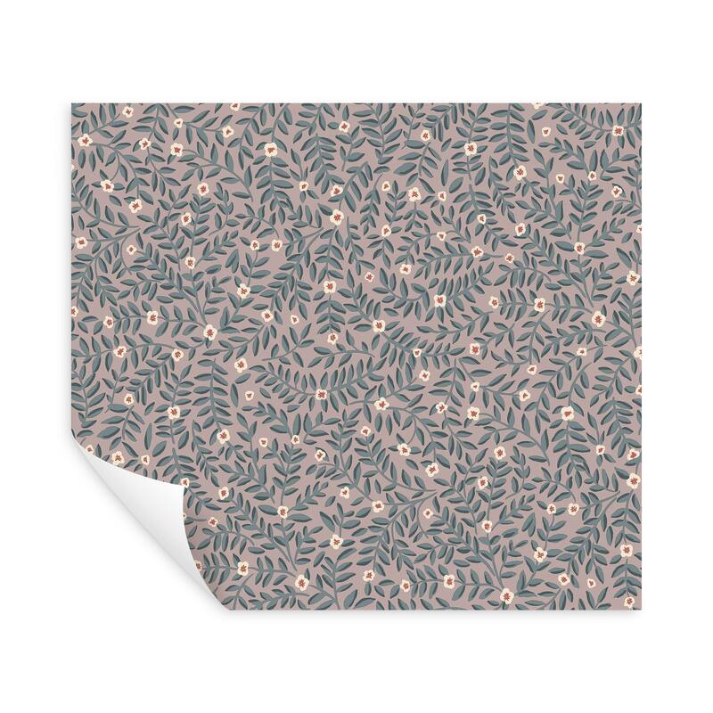 Rifle Paper Co. Elodie Lavender Petite Floral Premium Peel + Stick Wallpaper