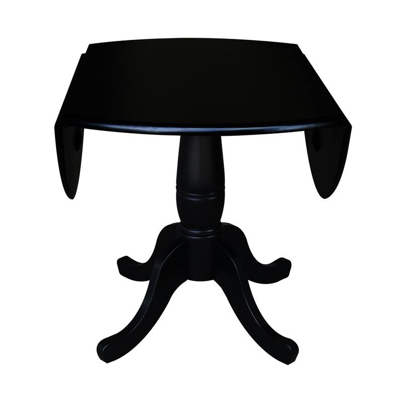 42 in. Round Dual Drop Leaf Dining Table