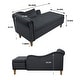 preview thumbnail 37 of 58, Velvet Lounge Chair with Storage & Pillow,Modern Upholstered benches for Living Room Bedroom Office