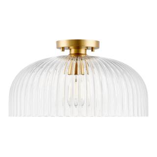 Ceiling Light in Natural Brass
