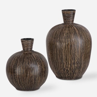 Uttermost Islander Black Vases Set Of 2