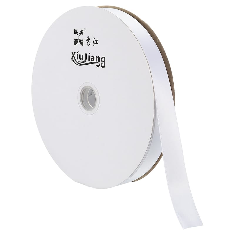 Satin Ribbon, Double Face Solid Crafts Roll for Party Home Decoration