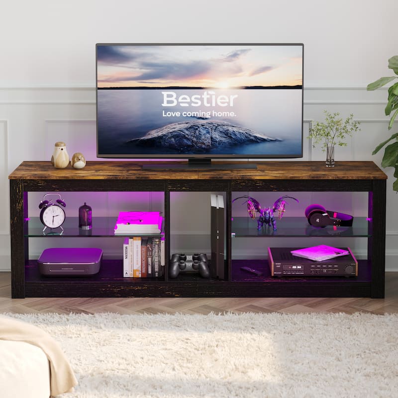 55 inch Entertainment Center LED TV Stand up to 65 Inch TVs for Living Room - 55 inches