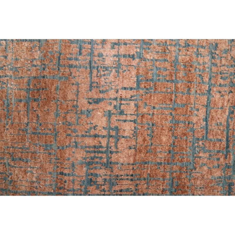 ECARPETGALLERY Hand-knotted Legacy Copper Silk, Wool Rug - 5'10 x 5'10