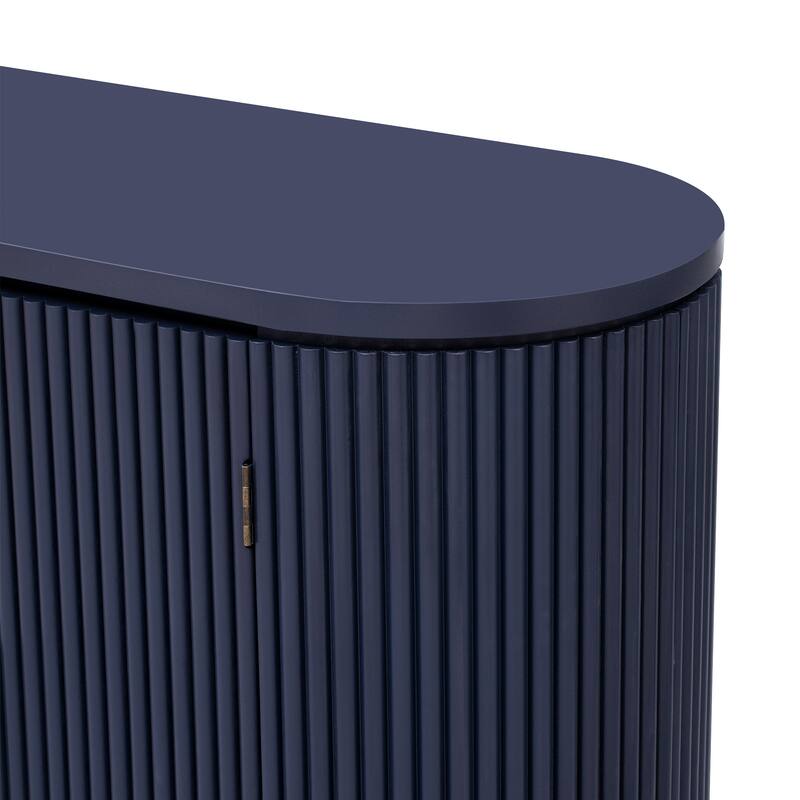Vertical Striped Door Storage Cabinet