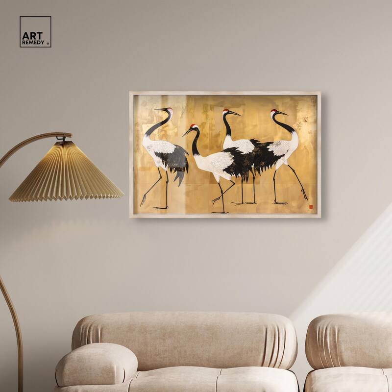 Birds of Gold Shadowbox by Art Remedy