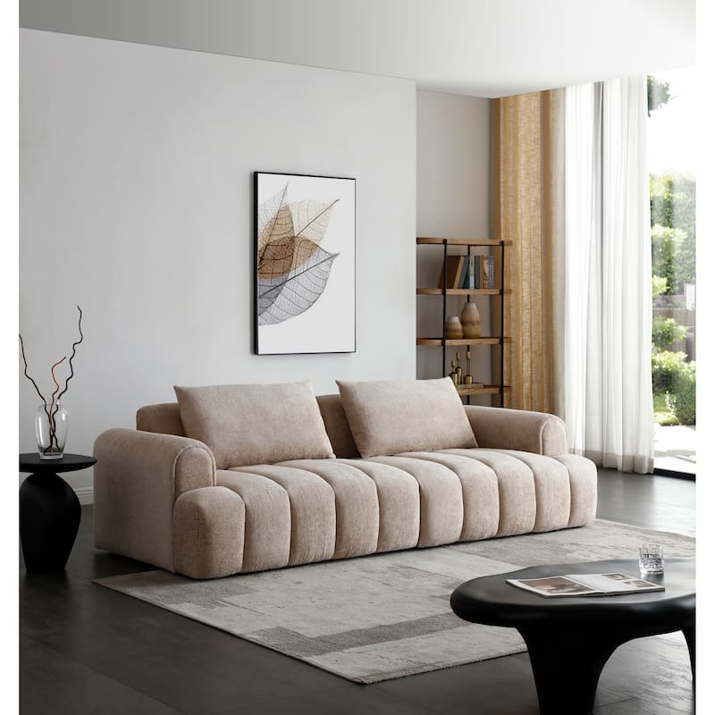 Modern Sectional Sofa, 4-Seater,Upholstered Sofa Couch for Living Room Apartment Small Space