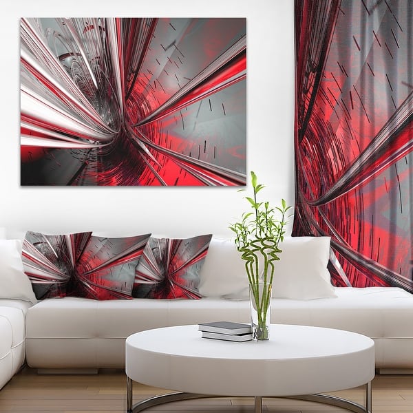 slide 1 of 11, Fractal 3D Deep into Middle - Abstract Art Canvas Print
