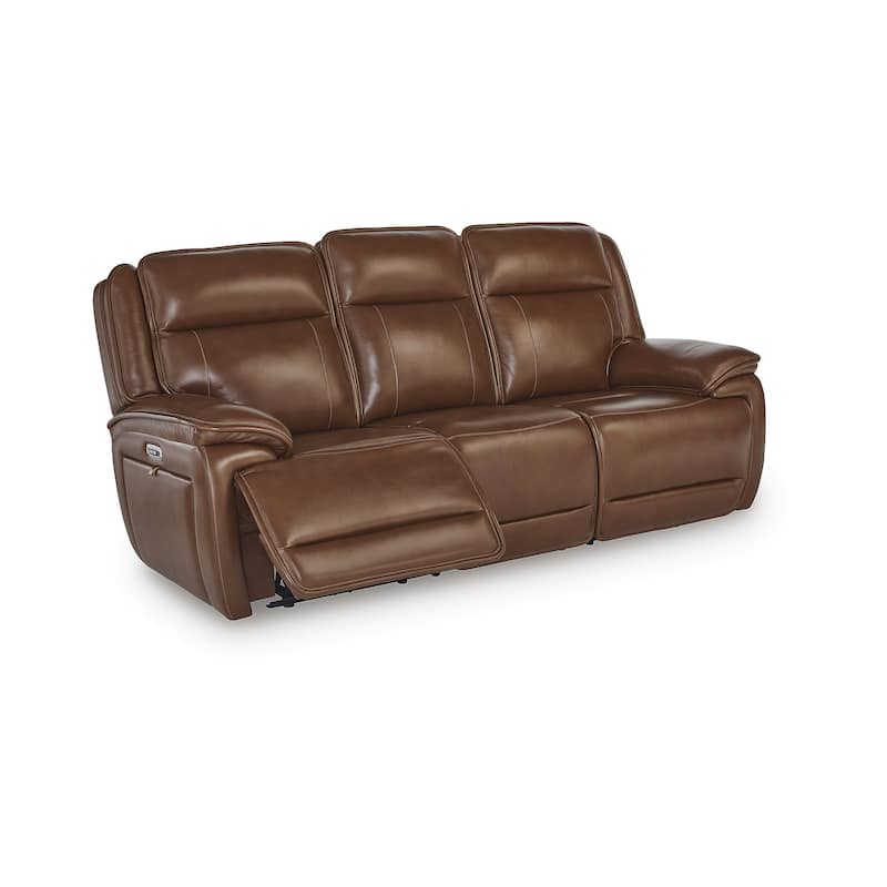 Signature Design by Ashley Healy Pier Brown Power Reclining Sofa - 89.25" W x 40" D x 42.25" H