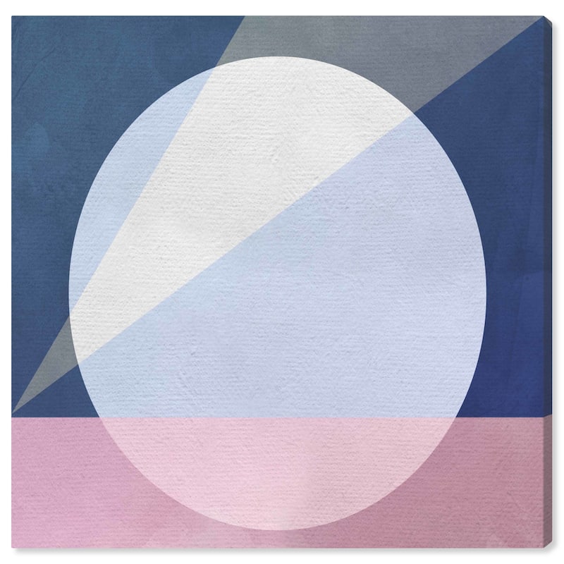 Wynwood Studio Canvas Abstract Geometric Pop Blue and Modern & Contemporary Wall Art Canvas Print