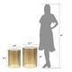 preview thumbnail 11 of 14, Adeco Set of 2 Round Nesting Side End Tables Set for Bedroom